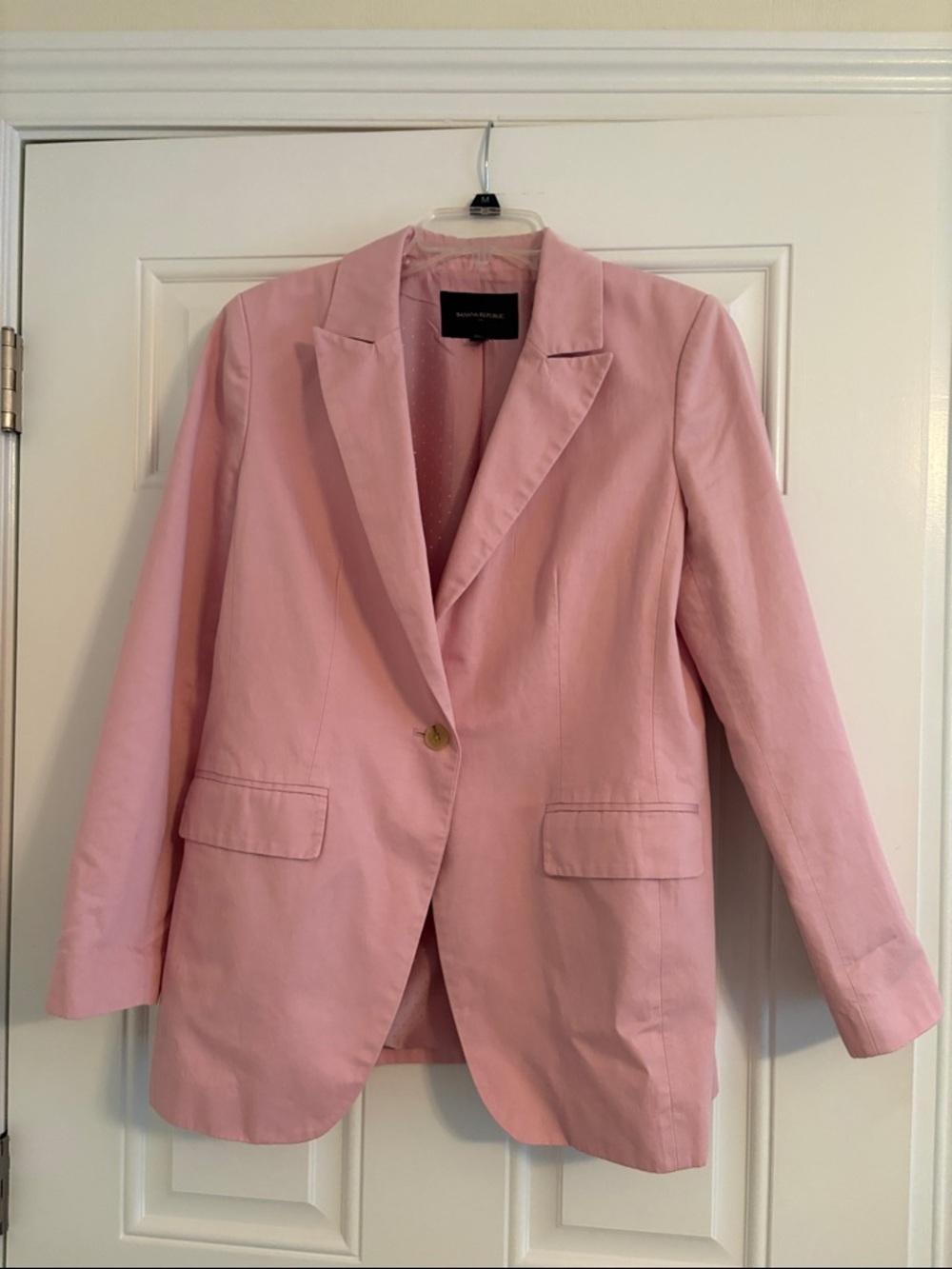 Banana Republic Light Pink Single-Button Blazer